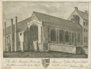 リッチフィールド-セントジョンズ病院とチャペル：彫刻、nd [1762-1798]（印刷） 作： Stebbing Shaw