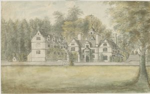 ノートンケーンズ-リトルワイリーホール：水彩画、ND [1762-1802]