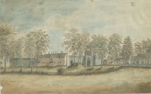 Rushall Castle - Hall：水彩画、nd [1791] 作： Stebbing Shaw