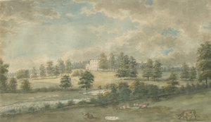 サマフォードホール：水彩画、nd [1762-1802] 作： Stebbing Shaw