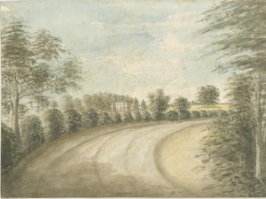スタットフォールドホール：水彩画、nd [1762-1802] 作： Stebbing Shaw