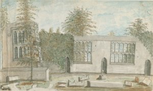 Tixall Hall：水彩画、nd [1762-1802] 作： Stebbing Shaw