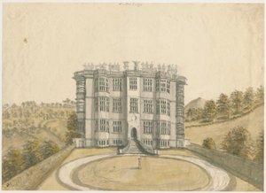 ウットンロッジ：水彩画、ND [1794] 作： Stebbing Shaw