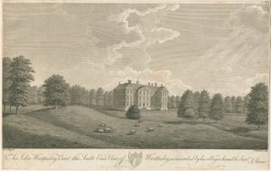 Wrottesley Hall：彫刻、nd [c 1798]（印刷） 作： Stebbing Shaw