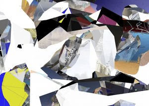 断片的な幾何学的抽象画 作： Stefan Fransson