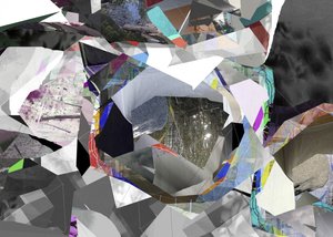 幾何学的な抽象コラージュ