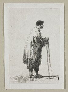 Mendigo de perfil virado para a direita 作： Stefan Juliusz Norblin de la Gourdaine