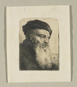 4 分の 3 の横顔の男の頭 作： Stefan Juliusz Norblin de la Gourdaine