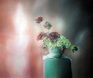 シュルレアリスムの花の静物画 作： 