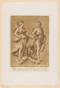 ディアナ・エン・カリスト Plafondschilderingen van de Loggia di Galatea in de Villa Farnesina te Rome (シリーズタイトル) 作： Stefano Mulinari