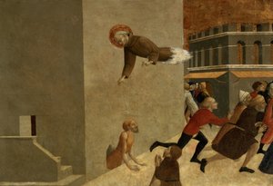 1437-44年のサンフランチェスコデボルゴサンセポルクロのポリプチッチのプレデラパネルである、フィレンツェの刑務所から貧困層を救った祝福されたラニエーリラジーニ（95743も参照） 作： Stefano Sassetta