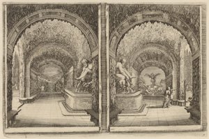 2つの視点から見た洞窟 作： Stefano della Bella