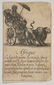 アフリカ、1644年。 作： Stefano della Bella