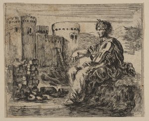 アンフィオン、ゲームオブミソロジーゲームオブミソロジー、1644年。 作： Stefano della Bella