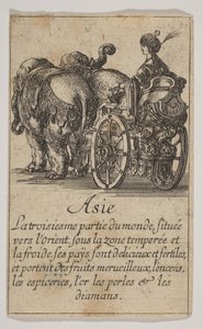 アジア、1644年。 作： Stefano della Bella