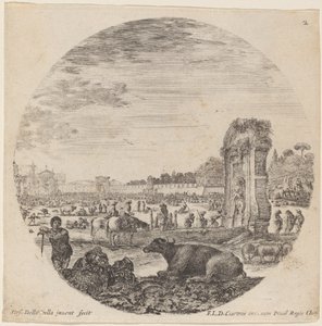 カンポ ヴァチーノ、1646 年。 作： Stefano della Bella