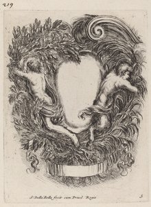カルトゥーシュとアポロとパン、1647年。 作： Stefano della Bella
