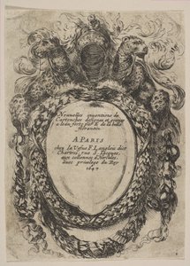タイトルのカートリッジ: カートリッジの新しい発明、1647年。 作： Stefano della Bella