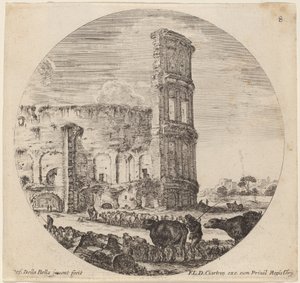 コロッセオ、1646年。 作： Stefano della Bella
