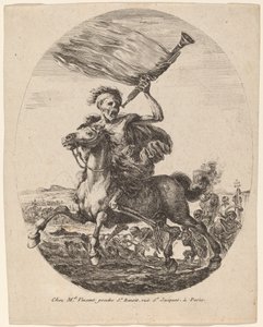 馬上の死 作： Stefano della Bella