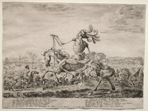 戦場での死、1646-1647年。 作： Stefano della Bella