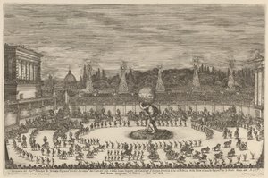 トスカーナ公の入場、1661年。 作： Stefano della Bella