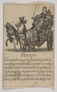 ヨーロッパ、1644年。 作： Stefano della Bella