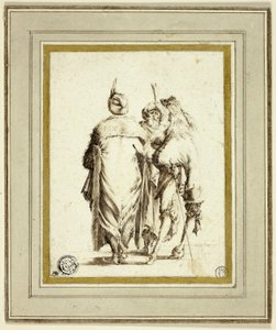 ヨーロッパの廷臣と二人のトルコ人の会話 作： Stefano della Bella