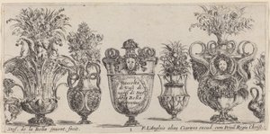 ファンタスティック 花瓶、おそらく 1646 年製。 作： Stefano della Bella
