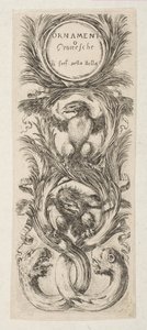 口絵：装飾またはグロテスク、ca。 1653年。 作： Stefano della Bella