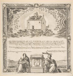LeVéritablePlan et Pourtrait de la Maison de la Steのフロントピース。ヴァージン、1649。 作： Stefano della Bella