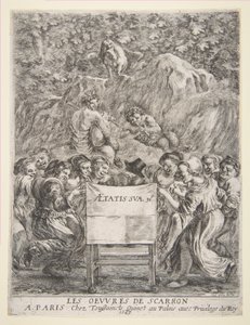 Les Oeuvres de Scarronの前作、1649年。 作： Stefano della Bella