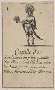ゴールドコースト、「地理学のゲーム」より Jeu de la Géographie, 1644. 作： Stefano della Bella