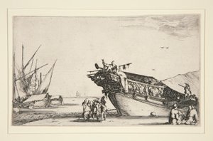 一連の 8 人の海兵隊のハーバー シーン、Dev. 813 作： Stefano della Bella