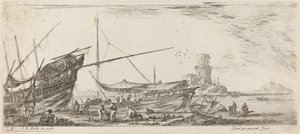 ハーバー ビュー、1644 年。 作： Stefano della Bella