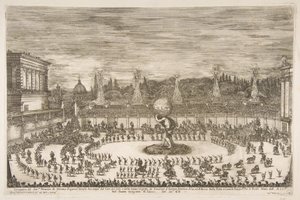 The Celebrating World：Entrance of Cosimo III de Medici、1661。 作： Stefano della Bella