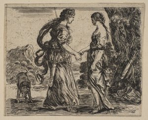 ジュピターとカリスト、ゲームオブミソロジーJeu de la Mythologie、1644年。
