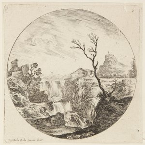 風景（ローマの風景と遺跡、7） 作： ステファノ・デラ・ベラ