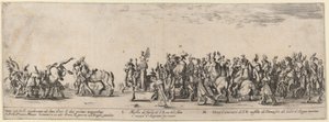 閣下の厩舎の主人と20人の使用人、1633年。 作： Stefano della Bella