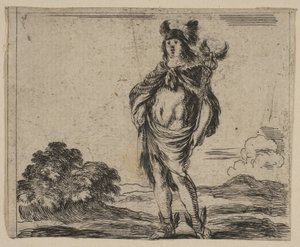 マーキュリー（「神話のゲーム」より） Jeu de la Mythologie, 1644. 作： Stefano della Bella