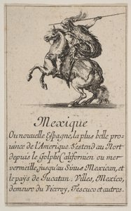 メキシコ、「ゲーム オブ ジオグラフィー」ゲーム オブ ジオグラフィー、1644 年より。 作： Stefano della Bella