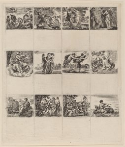神話のトランプ、1644年。 作： Stefano della Bella