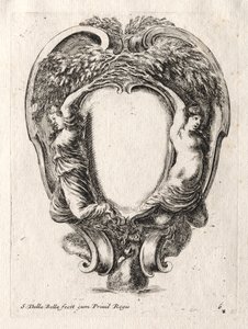 カルトゥーシュの新しいモデル、1647年。 作： Stefano della Bella