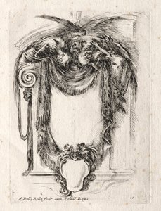 カルトゥーシュの新しいモデル、1647年。 作： Stefano della Bella