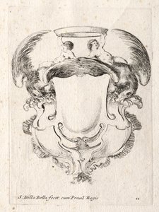 カルトゥーシュの新しいモデル、1647年。 作： Stefano della Bella