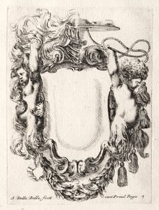 カルトゥーシュの新しいモデル、1647年。 作： Stefano della Bella