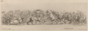 ブドウのつるの装飾用フリーズ、おそらく 1648 年。 作： Stefano della Bella