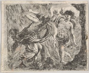 オルフェウスとエウリュディケ、ゲームオブミソロジーJeu de la Mythologie、1644年。