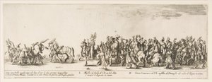 ポーランド公使館 L と M の入り口の一部、1633 年。 作： Stefano della Bella