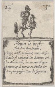 2番目のレースの簡単なシェフのペピン...、フランスのゲーム、ジュデロのゲームから...、1644年。 作： Stefano della Bella